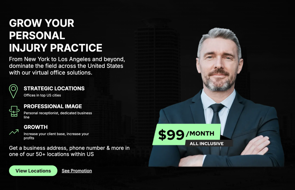 From New York to Los Angeles and beyond, dominate the field across the United States with our virtual office for lawyers solutions.